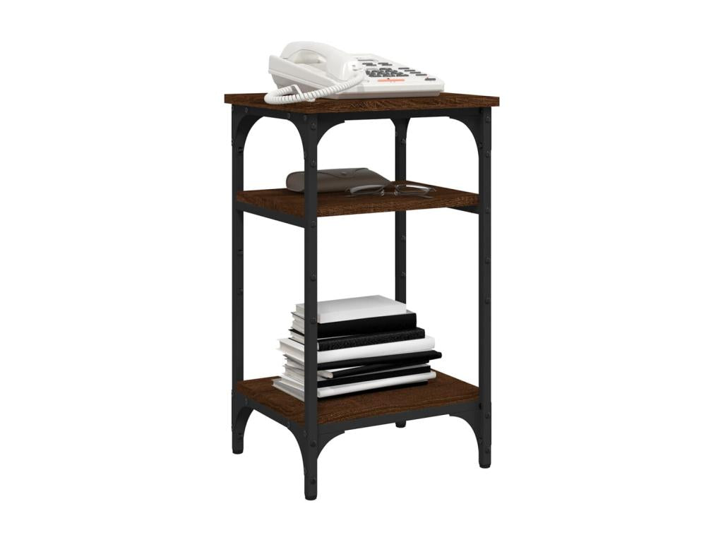 Table d'appoint Chêne marron 35x30x60 cm Bois d'ingénierie 21218QZNN