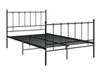 Cadre de lit Noir Métal 120x200 cm 97236LHUD