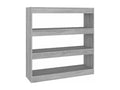 Bibliothèque/Séparateur de pièce Calmetop gris 100x30x103 cm 03881EFMI