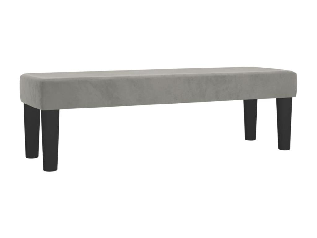 Sommier à Artvivrestore de lit et matelas Gris clair 140x190cm Velours 12770LCLA