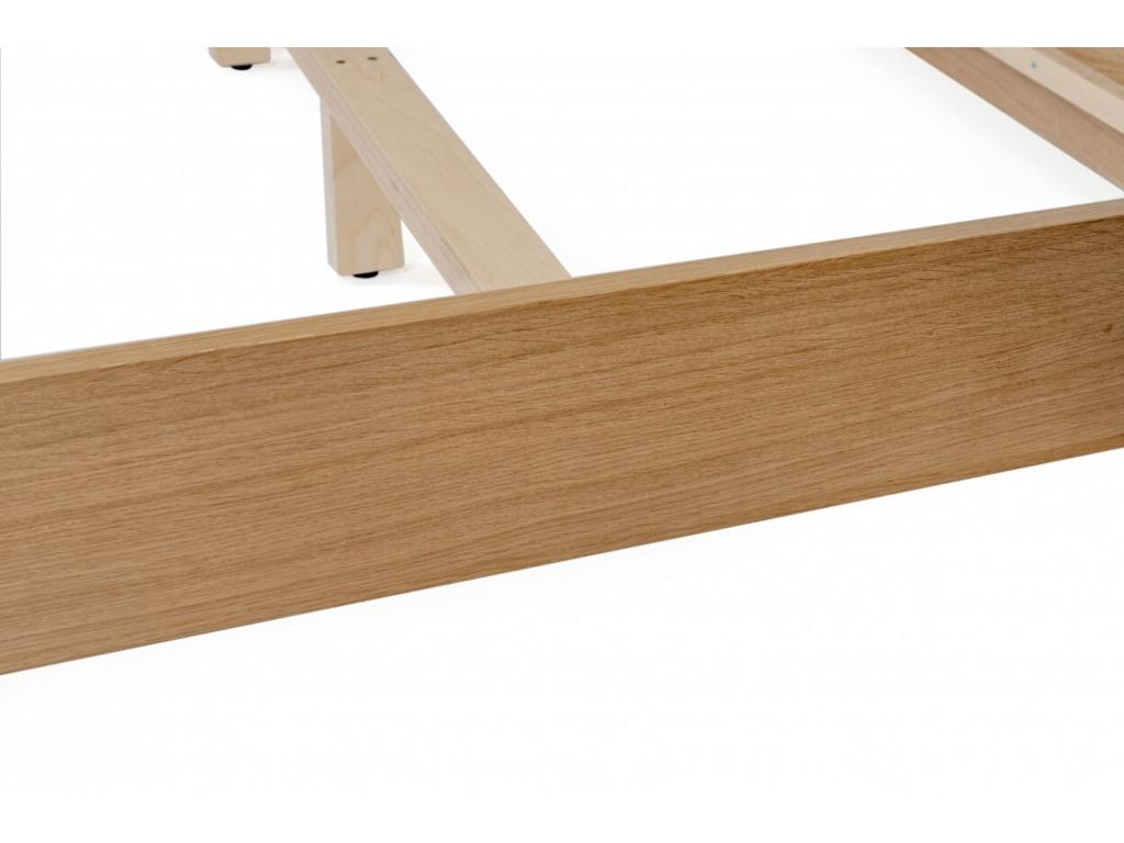 Lit Design en Bois Calmetop 140x200cm Chêne 84278PIBX