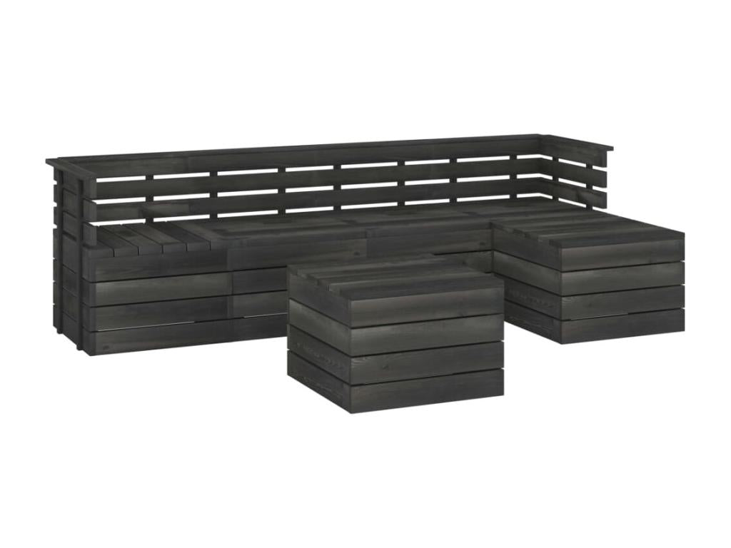 Salon de jardin palette bois marron 60x65x71,5 cm 02 0018614 71185UFHE