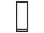 Porte-Bûches Range-Bûches pour Bois de Chauffage Intérieur Extérieur Acier Laqué 40x100x25 cm Noir Artvivrestore 16860IXET