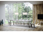 Table extensible 90x180/284 cm Calmetop Frêne Blanc cadre Anthracite 20645XGHL