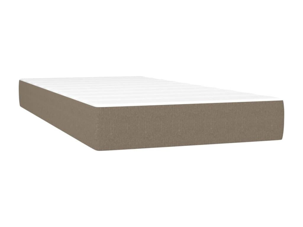 Lit à sommier tapissier avec matelas Artvivrestore 90x200 cm Tissu 16358QMFN