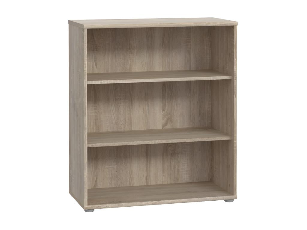 Bibliothèque / Etagère H- 86 x L- 74 cm décor chêne Calmetop 05759VBBU