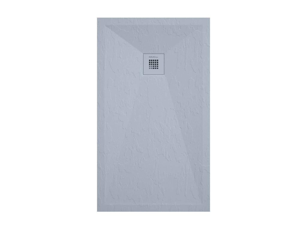 Receveur de douche gris finition ardoise Nidchicshop grille de couleur - 90x80 cm 60176YVQT