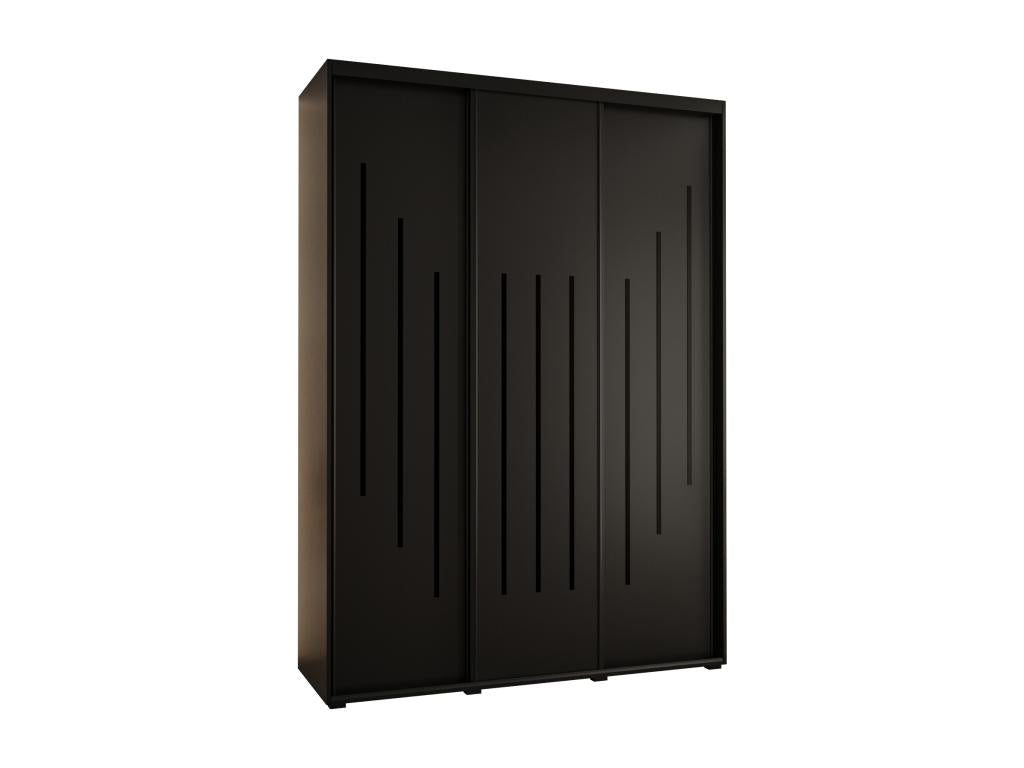 ARMOIRE Artvivrestore 8 À PORTES COULISSANTES 235.2/180/45 3 portes Noir/Noir/Noir 85167JAHB