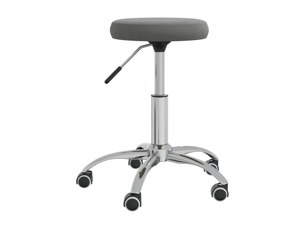 Chaise de salle à manger Gris foncé Velours 6 70989PEDT