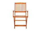 Chaises de jardin pliables lot de 6 Bois d'eucalyptus massif 98567JATJ