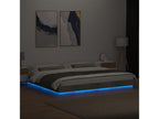 Cadre de lit avec Artvivrestoreères LED gris béton 180x200 61342TMVT
