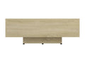Table basse Chêne Calmetop 85x55x31 cm Aggloméré 48677VCZM