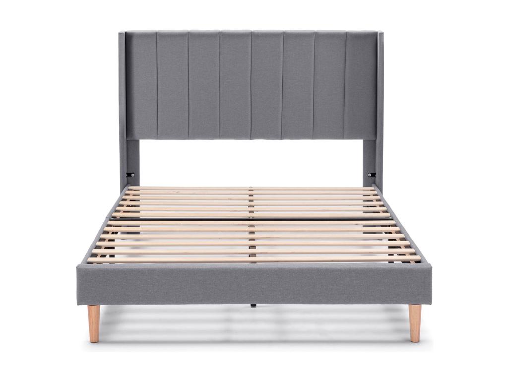 Cadre de lit rembourré Artvivrestore 30 cm 140x190 cm Gris foncé 18665EDAF