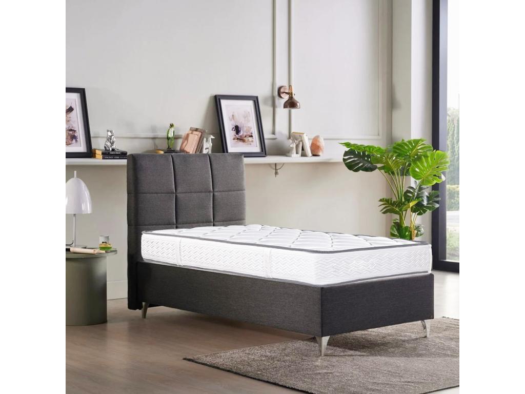 Matelas Artvivrestore 90x190 cm réversible en mousse Memosoft100 à mémoire de forme et indépendance du couchage épaisseur 20cm 60682SQPA