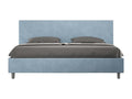 Lit coffre rembourré 180x210 microfibre bleu clair Artvivrestore 20533DIEX