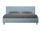 Lit coffre rembourré 180x210 microfibre bleu clair Artvivrestore 20533DIEX
