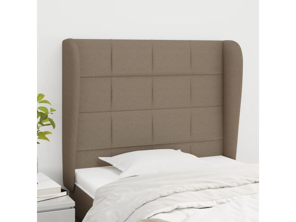 Tête de lit avec oreilles Artvivrestore 93x23x118/128 cm Tissu 54990ZALX