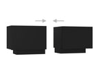 Table de chevet Noir 100x35x40 67052OWUF