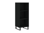 Buffet noir 34,5x32,5x90 cm bois d'ingénierie 76995LGEE