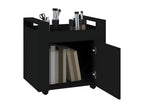 Chariot de bureau Noir 60x45x60 cm Bois d'ingénierie 77711HHCI