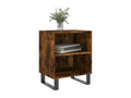 Artvivrestore Premium - Table de chevet chêne fumé 40x30x50 cm bois d'ingénierie 08411JNKP