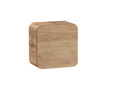 Caisson meuble haut de salle de bain - Chêne artisanal doré - L35-H35-P22 - Calmetop 23404HAIP
