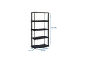 Etagere 5 tablettes dimensions h180x80x39 64328JUDV