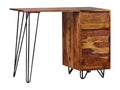 Bureau avec 1 tiroir et 1 armoire Bois massif 97160JEJU