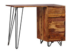 Bureau avec 1 tiroir et 1 armoire Bois massif 97160JEJU