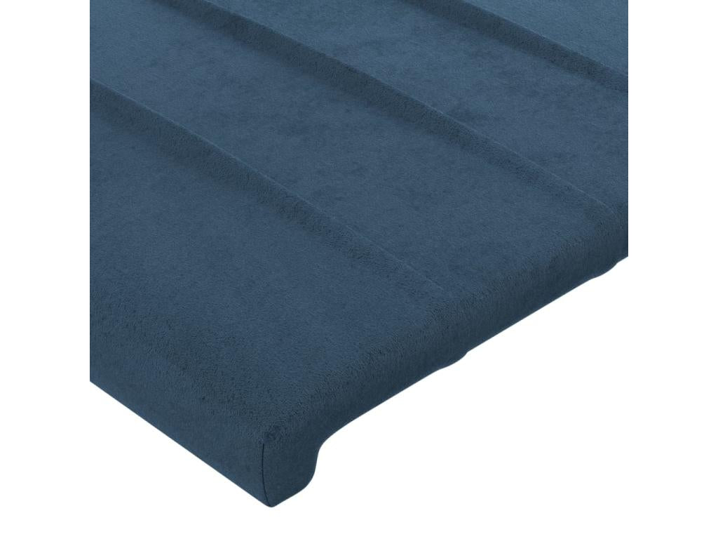 Tête de lit avec oreilles Bleu foncé 83x23x78/88 cm Velours 45935MCRJ