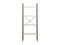 Etagère sur pied 4 niveaux Marron clair et noir 56x35x140 15023EILE