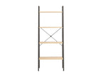 Etagère sur pied 4 niveaux Marron clair et noir 56x35x140 15023EILE