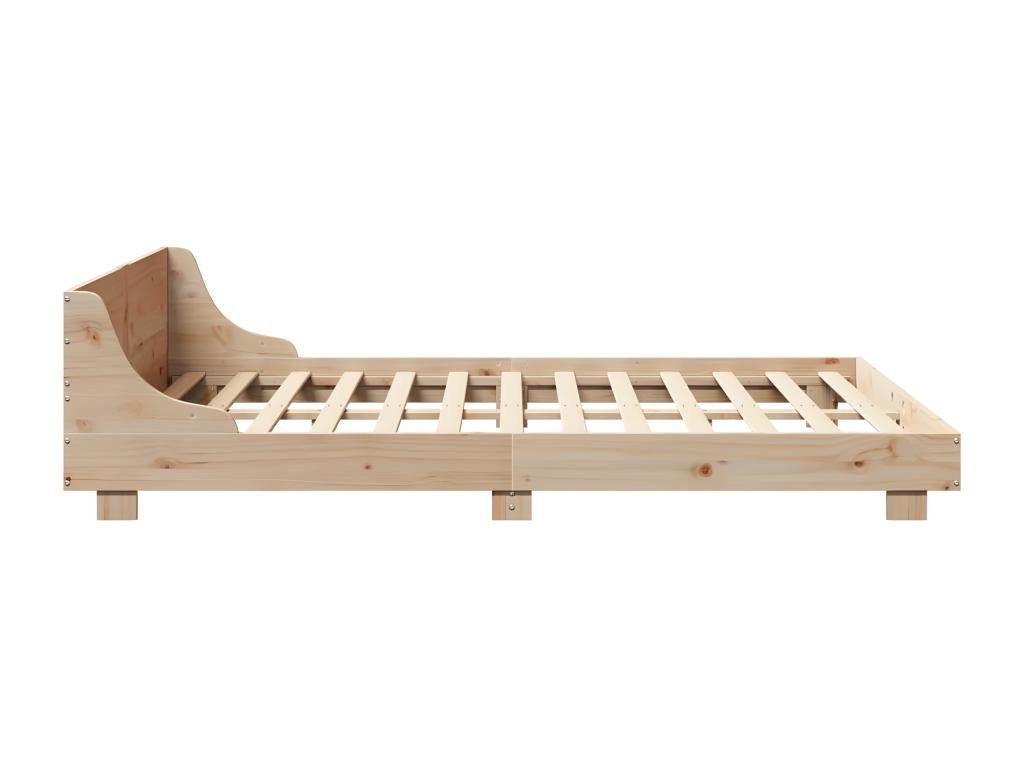 Cadre de lit sans matelas 120x200 cm bois de pin massif 90822KGAP