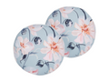 Lot de 2 coussins d'extérieur Calmetop Motif floral 40x40 cm Bleu 63158EZPA