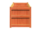 Jardinière marron 150x50x50 bois de pin massif 44903TFJW