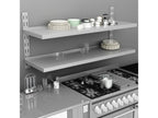 Etagère murale à 2 niveaux Acier inoxydable 150x30 85038XOKF