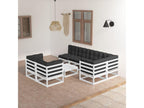 Salon de jardin 8 pcs avec coussins Bois de pin massif 13608KSKX