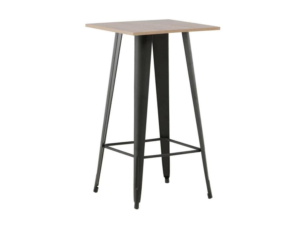Table de bar calme au décor noyer. 53109QESF