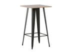 Table de bar calme au décor noyer. 53109QESF