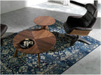 Table d'appoint ronde bois noyer Calmetop 16067BFAG
