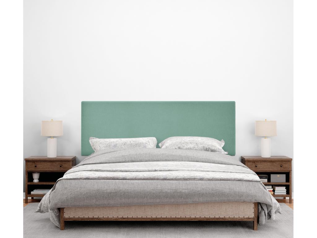 Calmetop Tête de lit en tissu Calmetop lisse 145x50cm Lits 135/140 - Vert d'eau 43365NJGM