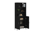Buffet haut Noir 69,5x34x180 cm Bois d'ingénierie 19519GETY