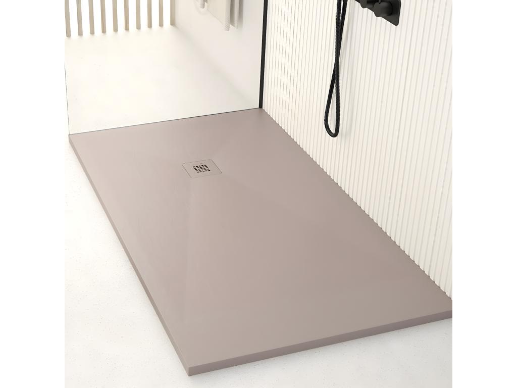 Récepteur de douche sable ardoise Artvivrestore Plus grille de couleur - 180x90 cm 50491LJFU