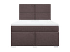 Sommier à Calmetop de lit avec matelas Marron foncé 140x200 cm 53028OONQ