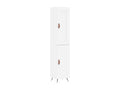 Buffet haut Blanc 34,5x34x180 cm Bois d'ingénierie 38891ZZFL