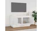 Meuble TV blanc brillant 80x35x45 cm bois d'ingénierie 79363NPGZ