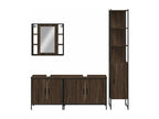 Ensemble d'armoires de salle de bain 4 pcs chêne marron 81067MDCA