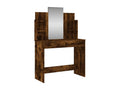Coiffeuse avec miroir chêne fumé 96x39x142 cm 56675XMKI