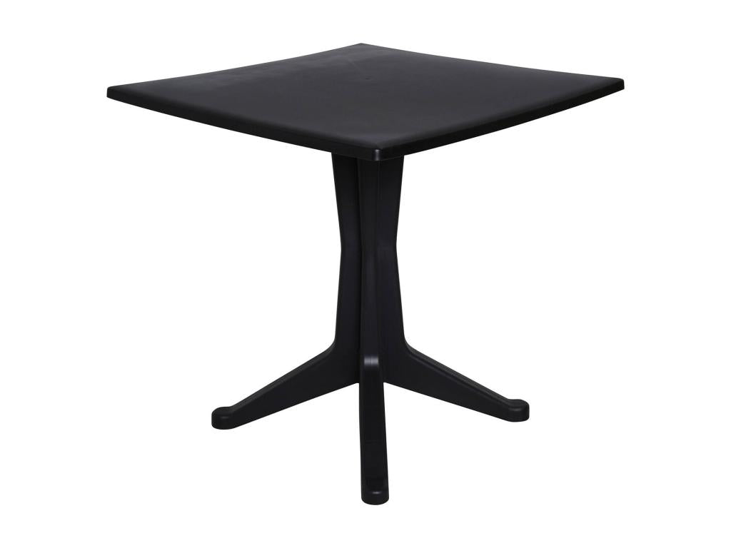 Table d'extérieur Artvivrestore Étagère carrée fixe Table de jardin polyvalente Made in Italy 70x70h72 cm Anthracite 72060PCXZ