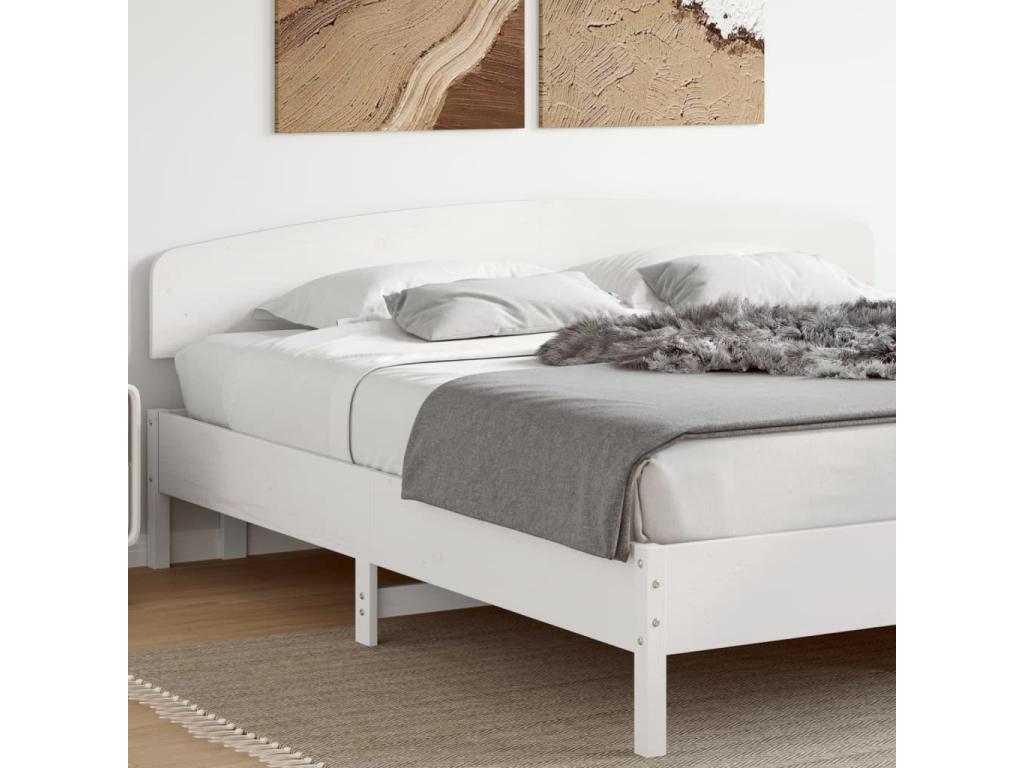 Tête de lit blanc 180 cm bois massif de pin 99155OVNX
